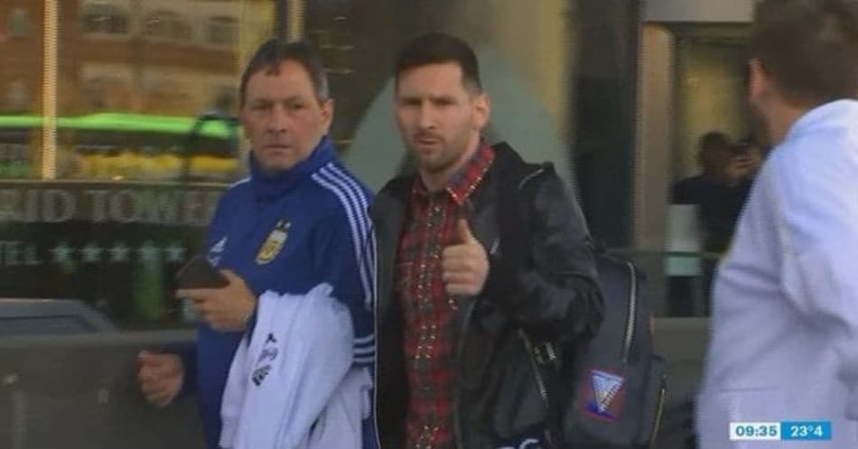 Lionel Messi se apresenta à seleção argentina em Madri