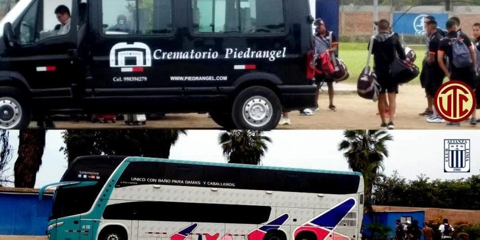 Equipe peruana utiliza van funerária para chegar em estádio