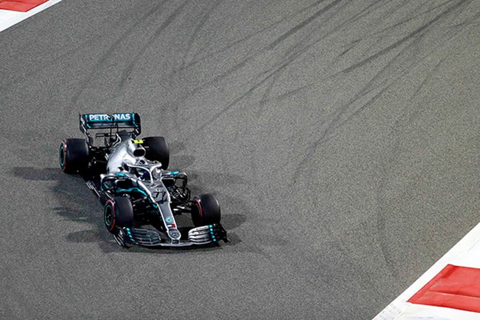 Apesar do segundo lugar Bottas não teve um bom ritmo no Bahrein