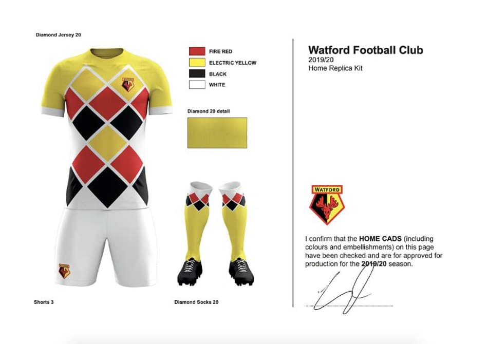 Watford 'lança' uniforme falso como zoeira de 1º de abril e depois divulga camisa real
