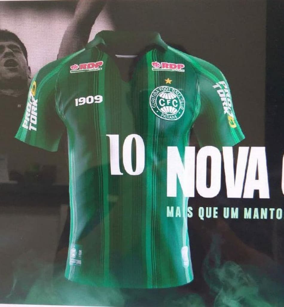Nova camisa 3 do Coritiba, inspirada em uniforme de 1999, 'vaza' na internet