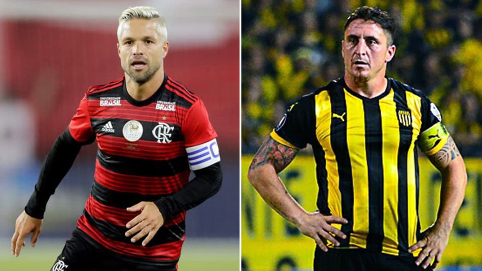 Flamengo x Peñarol terá reencontro de Diego e Cristian Rodríguez