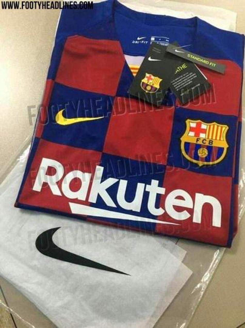 Nova camisa titular do Barcelona, xadrez, tem primeiras fotos reveladas