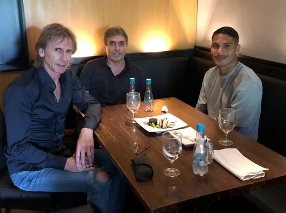 De olho na Copa América, Ricardo Gareca visita Paolo Guerrero no RS