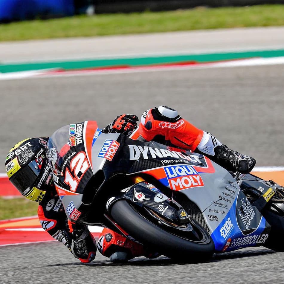 MOTO2: Thomas Luthi vence o GP das Américas, enquanto o líder Baldassarri caiu