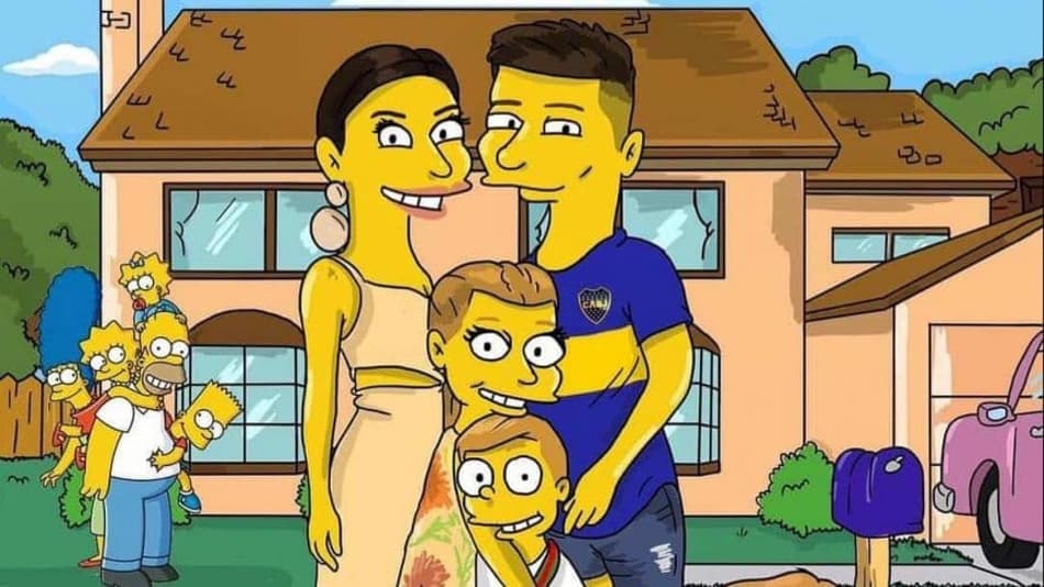Jogador do Boca Juniors se transforma em personagem do desenho 'Os Simpsons'
