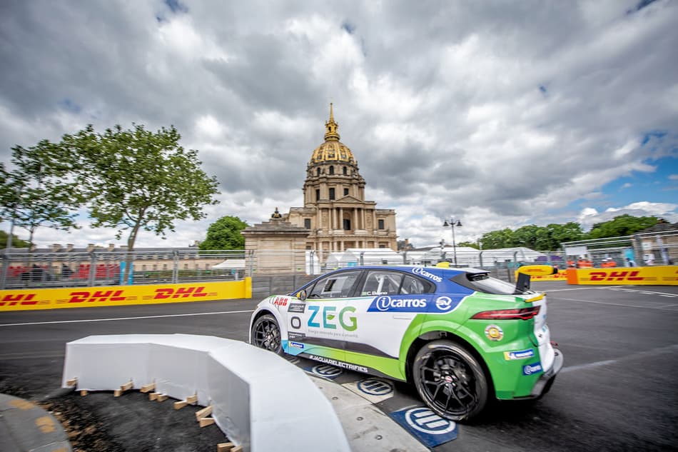 Cacá e Jimenez comandam dobradinha brasileira em treino do Jaguar I-PACE eTROPHY na França