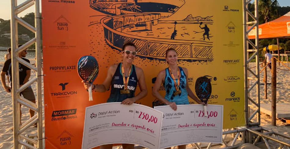 Brasileira leva título com alemã em Niterói. Final masculina será com favoritos