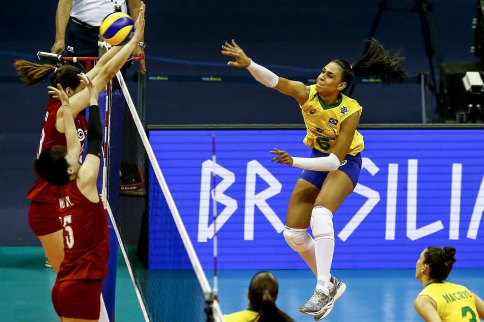 Boa atuação do Brasil para abrir a Liga das Nações feminina