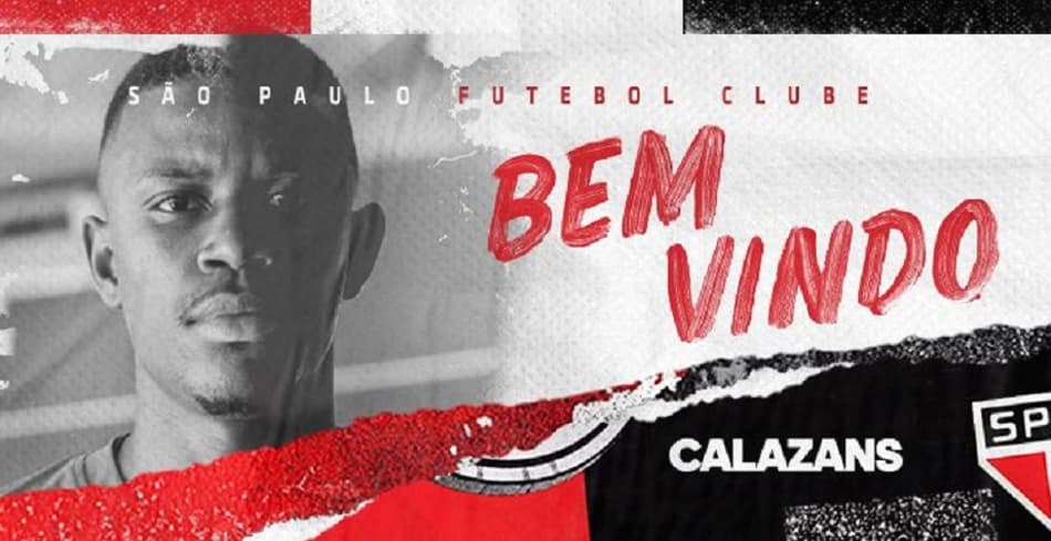 São Paulo anuncia a contratação de Calazans até junho de 2022