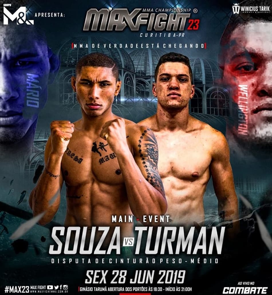 Com disputa de cinturão, Max Fight divulga card completo para 23ª edição