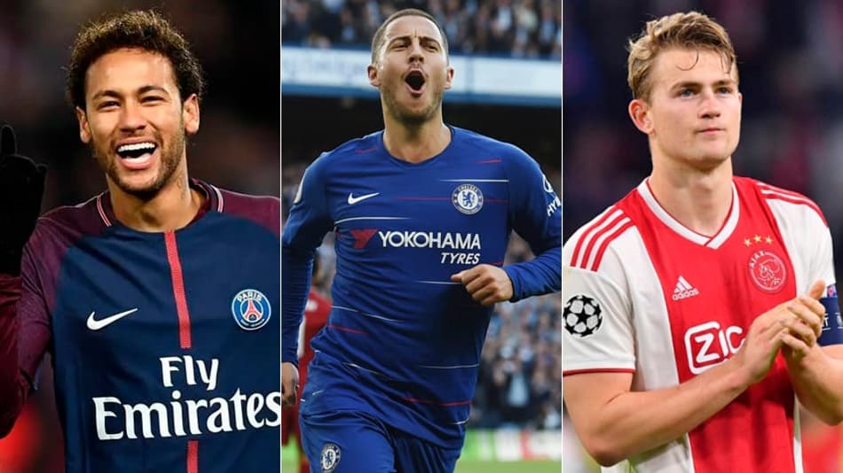 Neymar, Hazard, De Ligt… Veja o vaivém europeu desta terça-feira