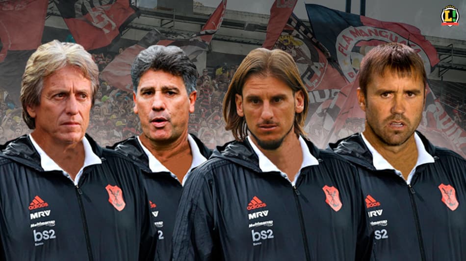 Arte - Possíveis técnicos do Flamengo