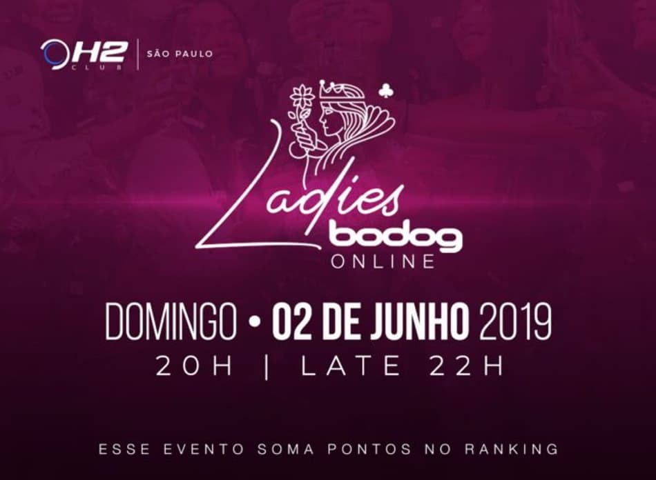 Sexta etapa do Circuito Ladies Bodog será disputada online no domingo