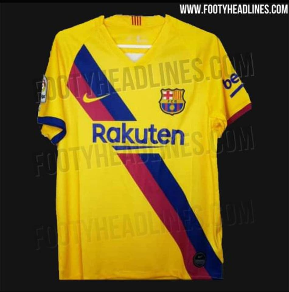 Nova camisa 2 do Barcelona, inspirada em uniforme de 1975, tem fotos vazadas