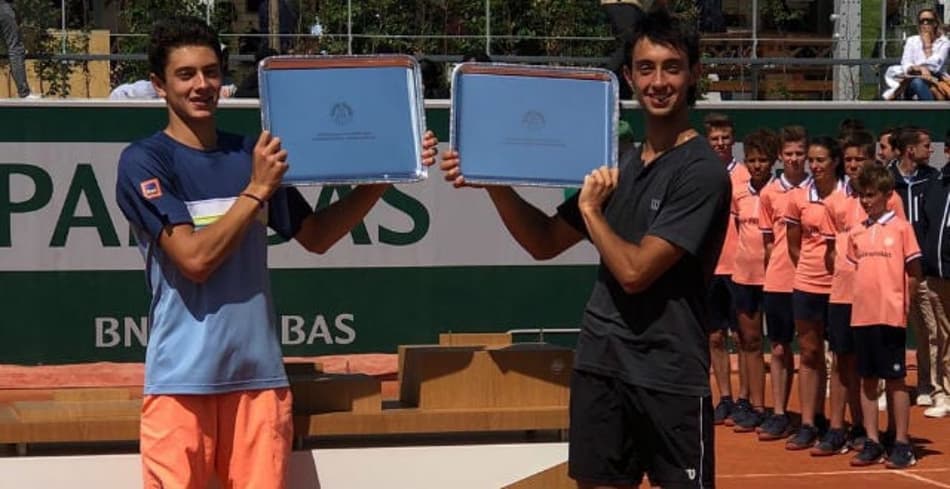 Pucinelli é campeão de duplas juvenil em Roland Garros e iguala Guga
