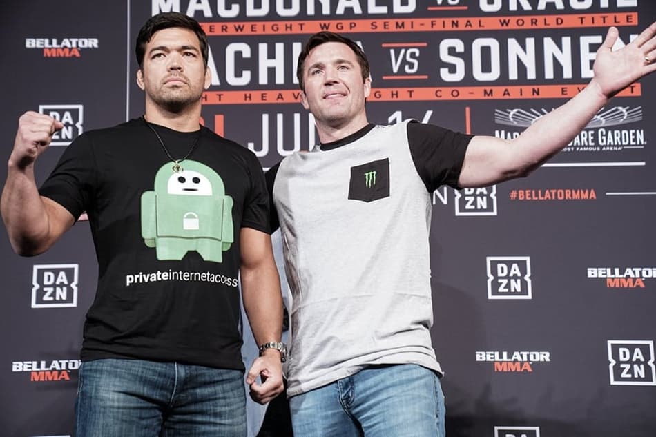 Lyoto Machida e Chael Sonnen (Foto: Divulgação/Bellator)