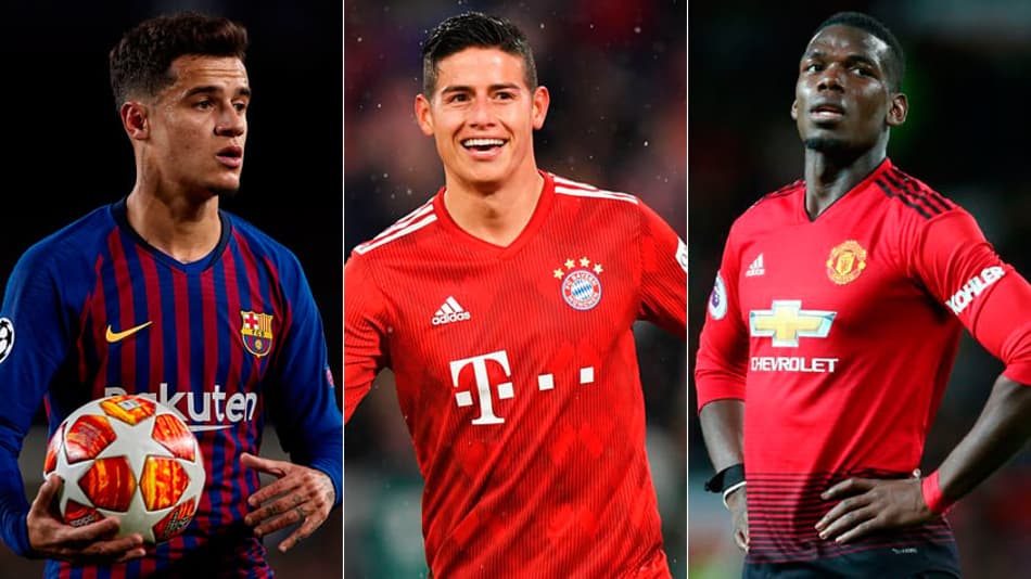 Coutinho, James, Pogba… veja o vaivém europeu desta terça-feira