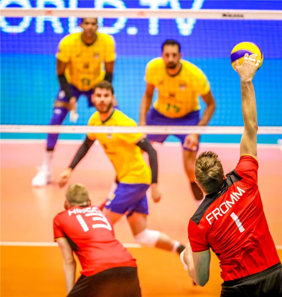 No tie-break, Brasil vence a Alemanha e está nas finais da VNL