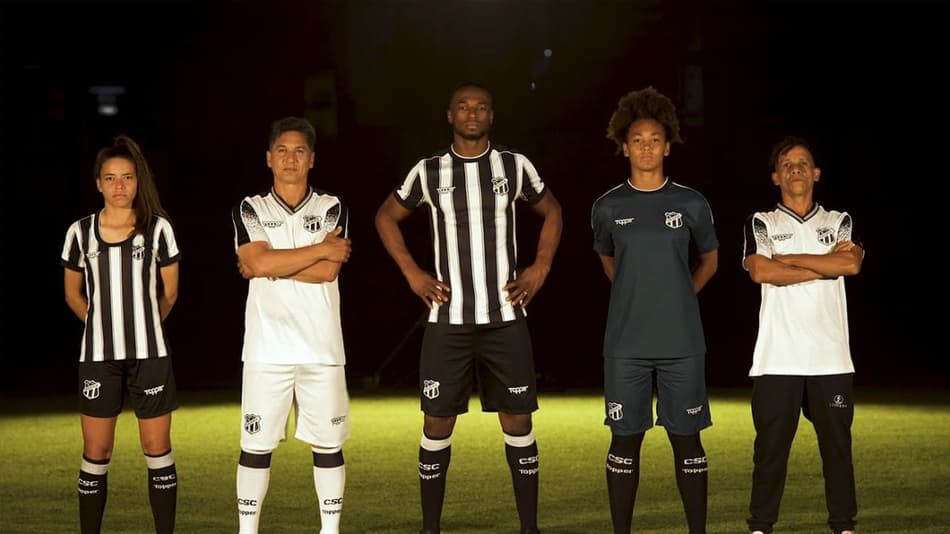 ‘Vazadas’ após roubo de lote, novas camisas do Ceará são lançadas pelo clube