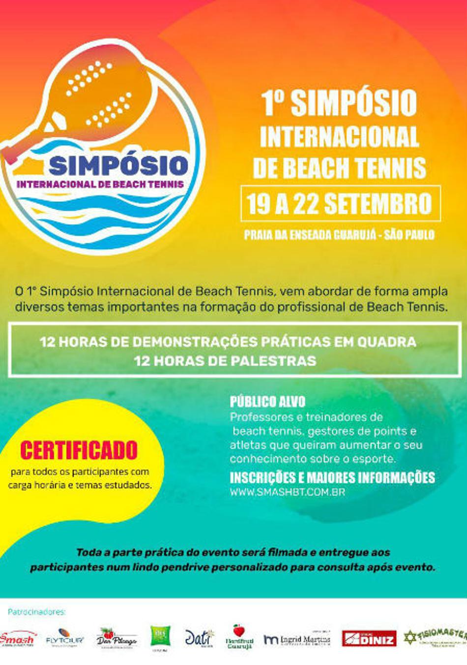 Guarujá recebe 1º Simpósio de Beach Tennis em setembro
