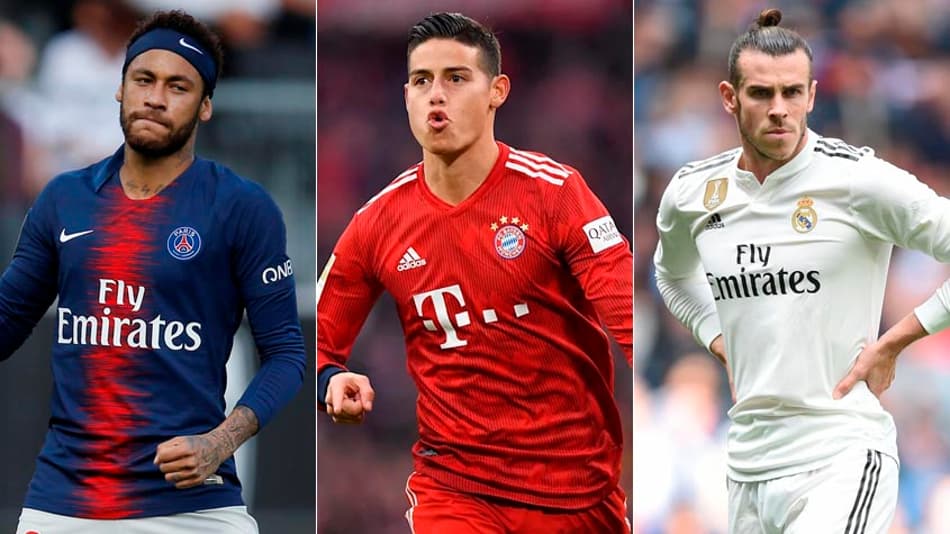Neymar, James, Bale… veja o vaivém europeu desta sexta-feira