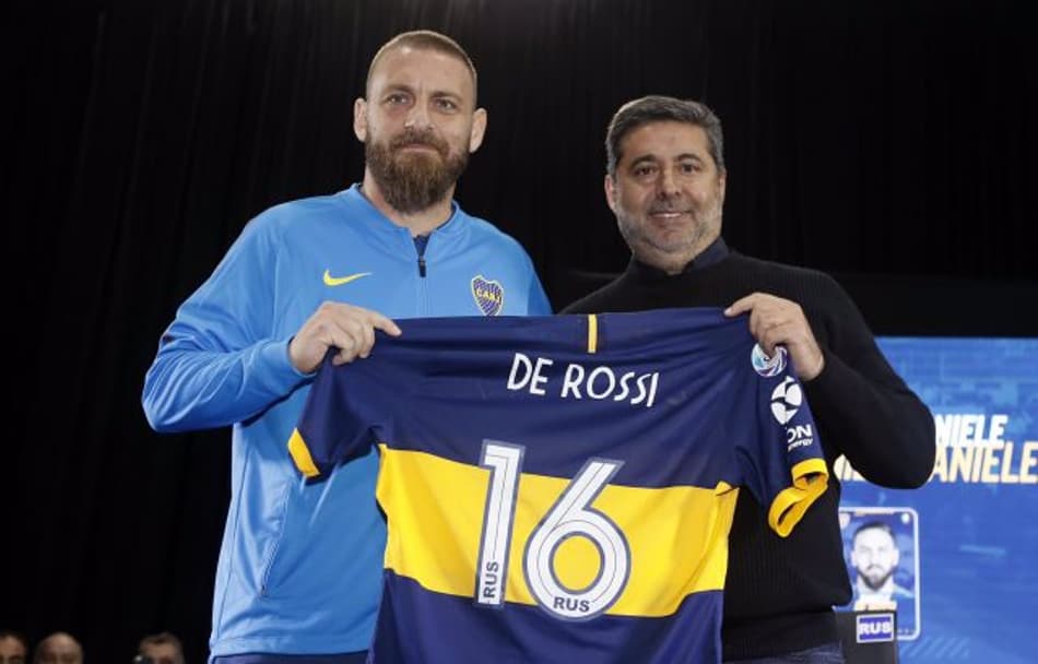 De Rossi é apresentado no Boca Juniors e manda recado: ‘Quero ganhar a Libertadores’