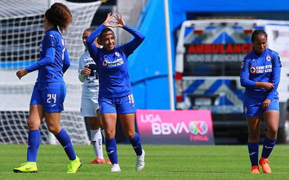 Três clubes lideram o mexicano feminino, após três rodadas
