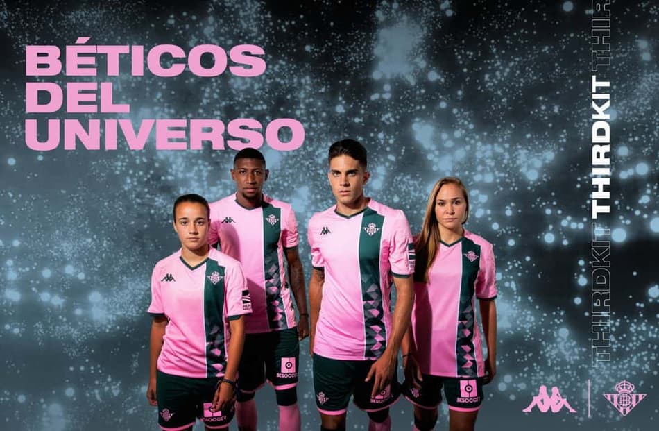Real Betis e Málaga lançam camisa 3 na cor rosa; confira fotos das novidades