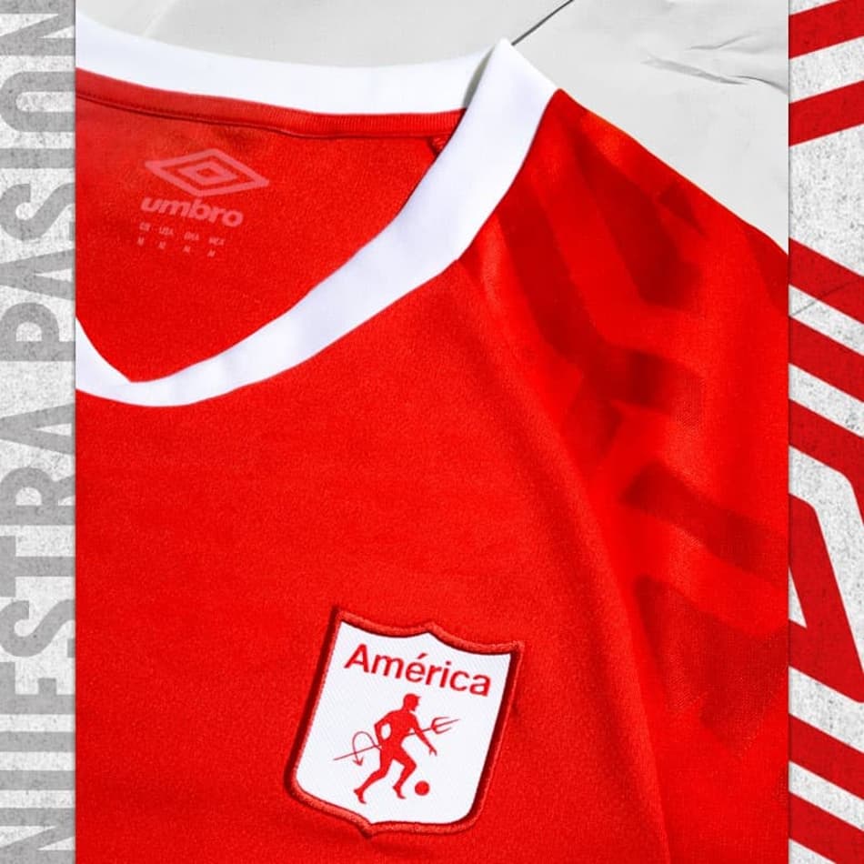 América de Cali lança uniformes e volta a ter símbolo com diabo na camisa