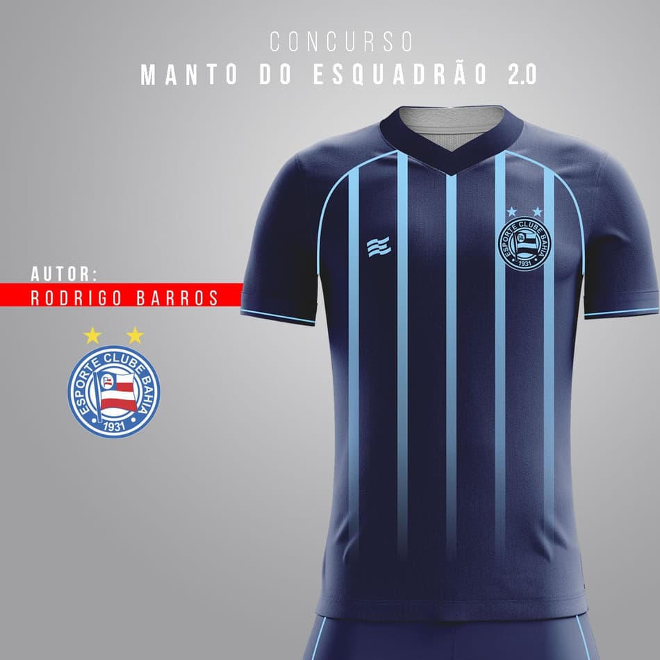 Votação para escolher camisas do Bahia entra na fase final; clube terá camisa retrô