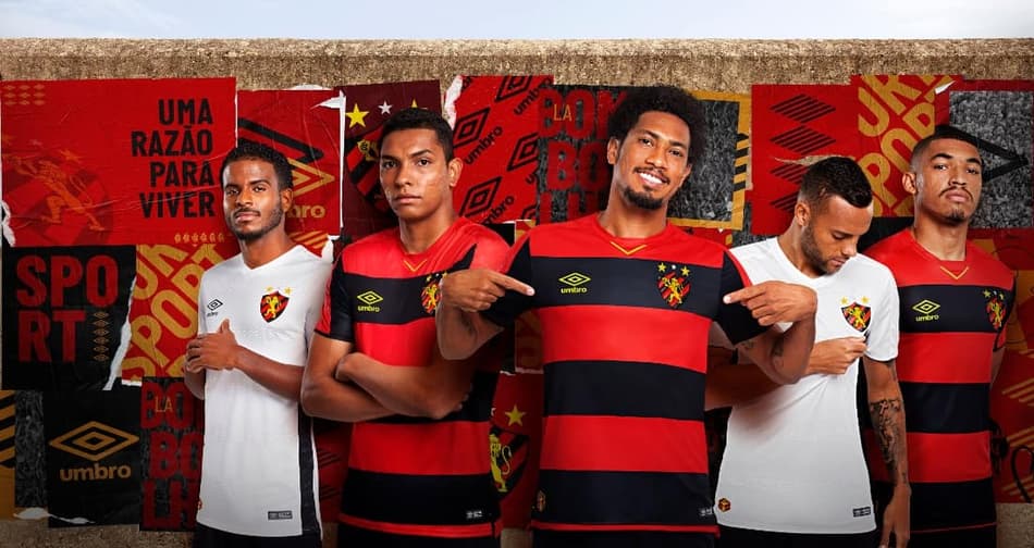 Sport apresenta primeira coleção de camisas assinadas pela Umbro; veja fotos