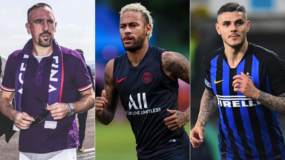 Ribéry, Neymar, Icardi… o melhor do vaivém europeu desta quarta