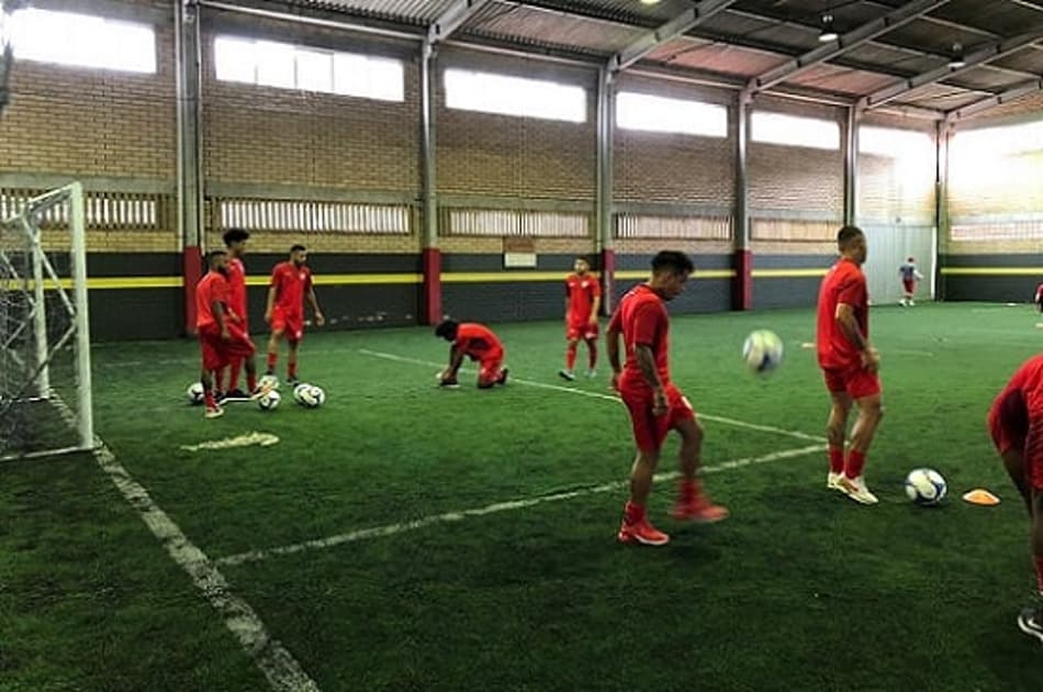 Treino do CRB em Florianópolis