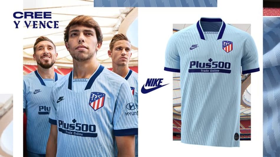 Atlético de Madrid lança terceira camisa para a temporada; veja imagens