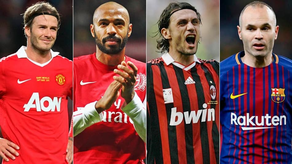 Beckham, Henry, Maldini, Iniesta… Os craques que bateram na trave no prêmio de melhor do mundo