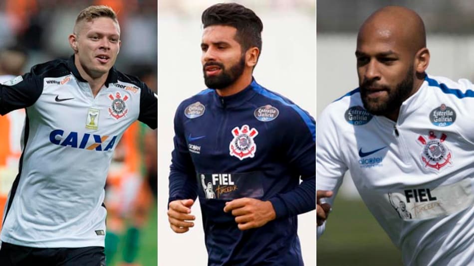 Marlone, Guilherme e Fellipe Bastos Corinthians