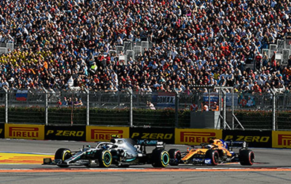 Valtteri Bottas feliz com seu desempenho na Rússia ao terminar em segundo depois de largar em quarto