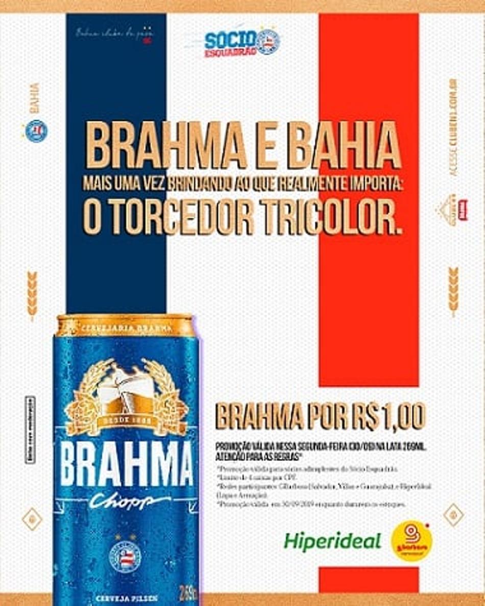 Bahia mantém promoção de cerveja a R$ 1 para sócios
