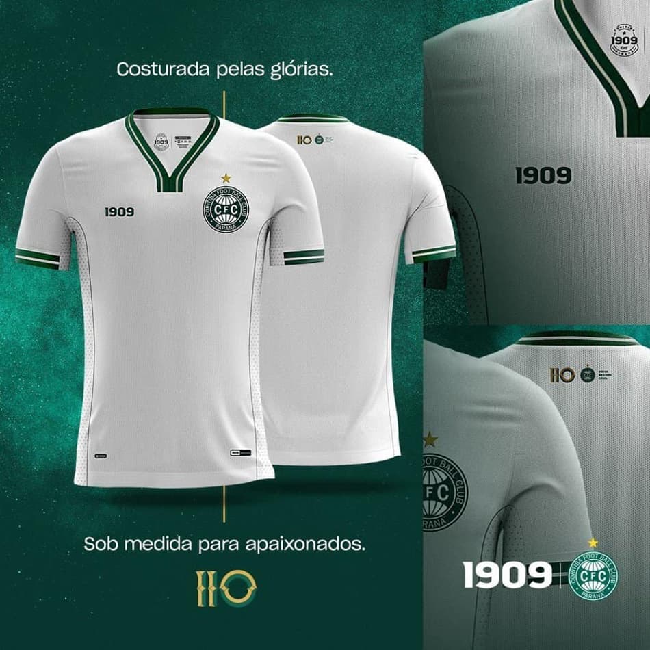 Coritiba lança camisa especial para o aniversário de 110 anos do clube