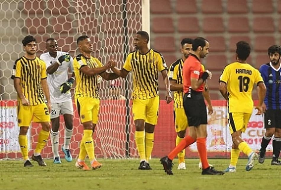 Kayke marca dois gols pelo Qatar SC e equipe goleia pela Copa Nacional