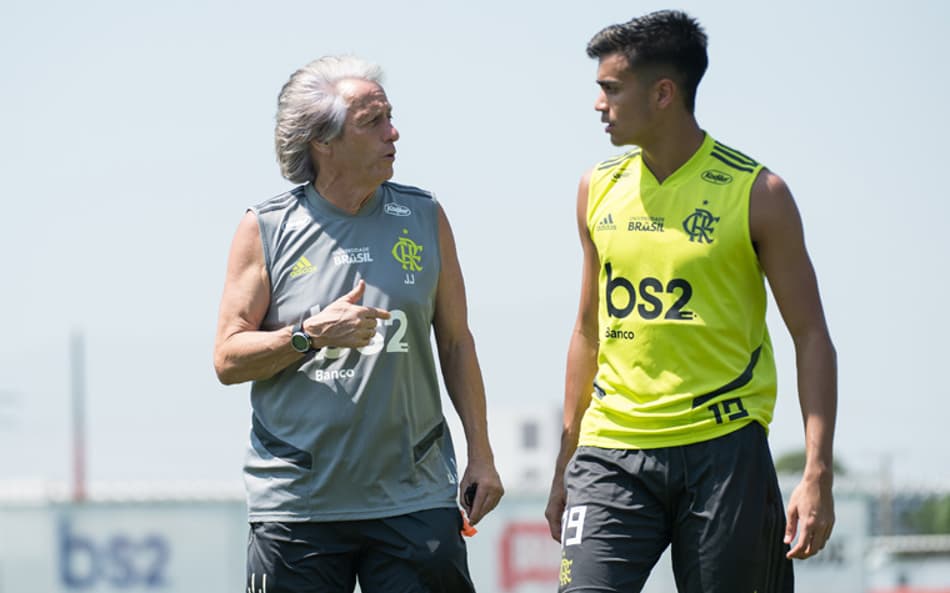 Reinier e Jorge Jesus - Flamengo