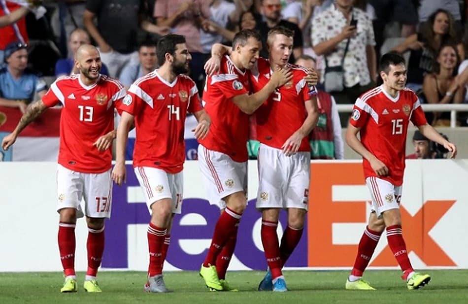 Rússia goleia Chipre e garante classificação para a Euro 2020