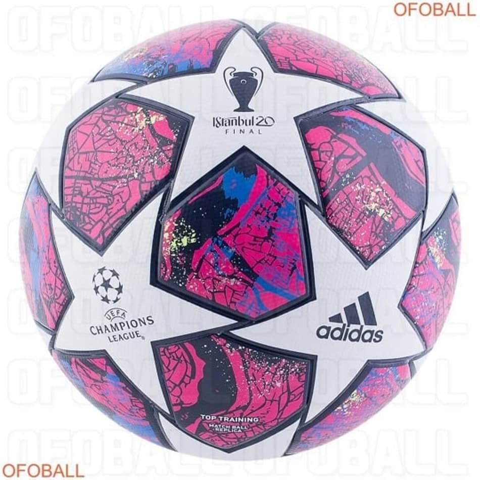 Bola da fase final da Champions 2019/2020 leva desenho do mapa de Istambul