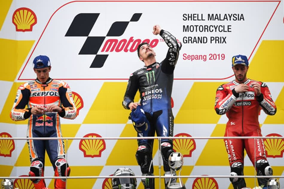 MOTOGP: Vinales supera Marquez para vencer a corrida da MotoGP em Sepang