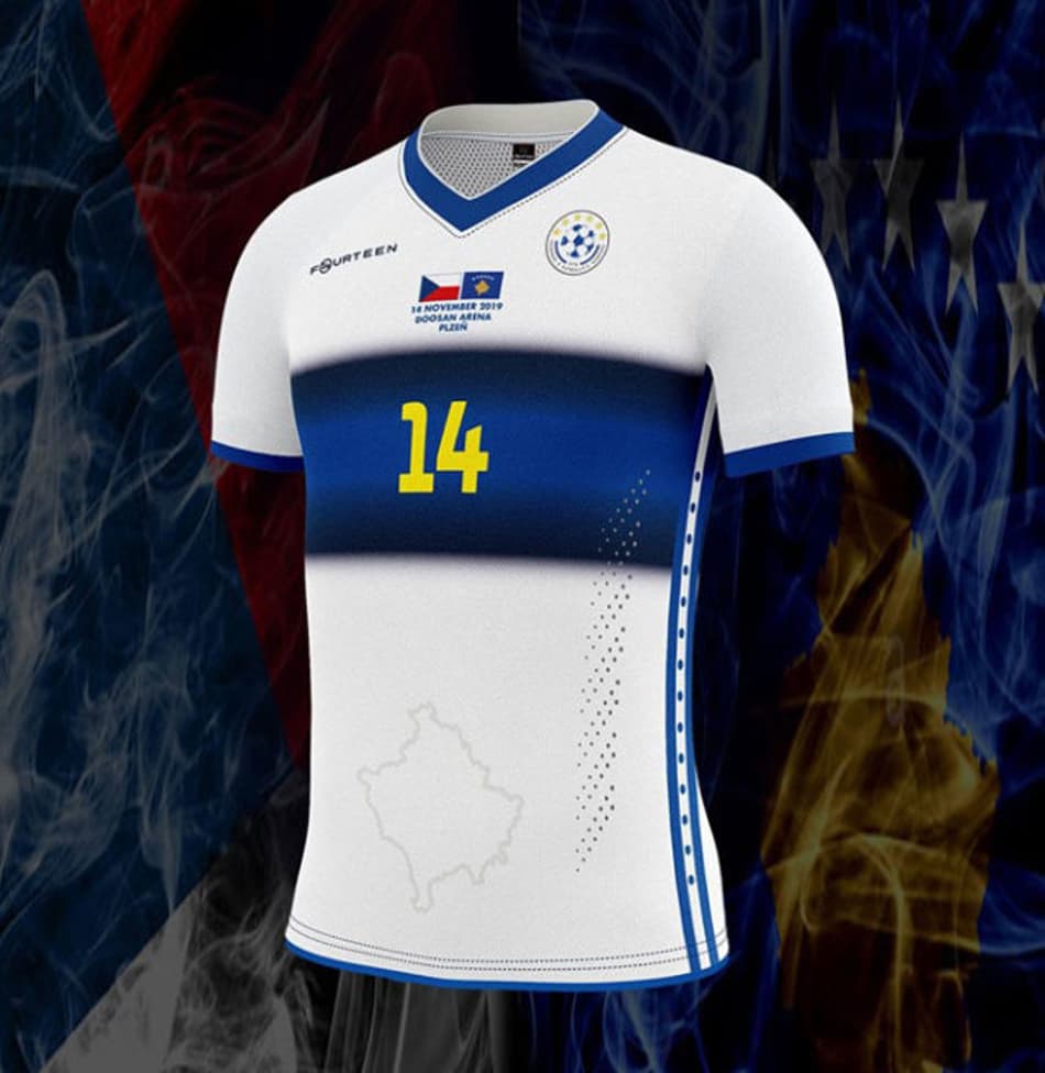 Seleção de Kosovo lança camisas especiais para jogos decisivos por vaga na Euro 2020