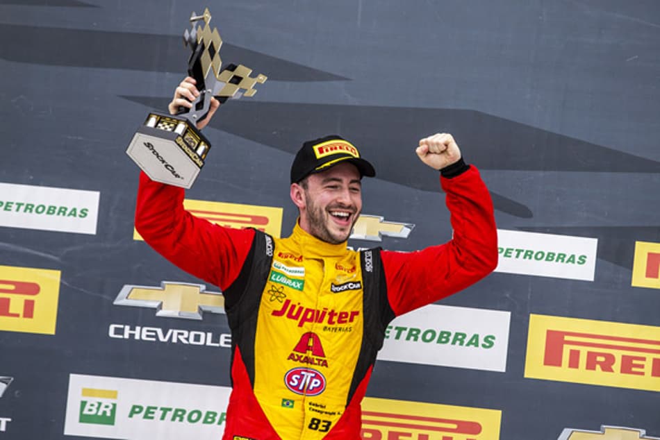 Gabriel Casagrande conquista quinto pódio consecutivo na Stock Car com 2º lugar no Velo Città