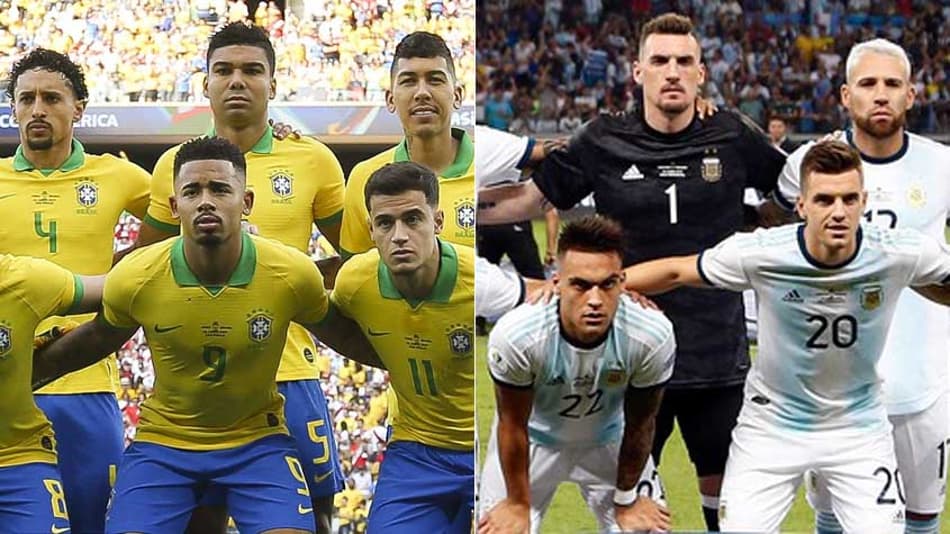 Quem vale mais? Confira os valores de mercado dos jogadores de Brasil e Argentina