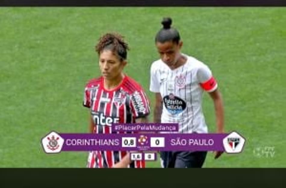 Placar da final do Paulistão Feminino muda para mostrar diferença salarial
