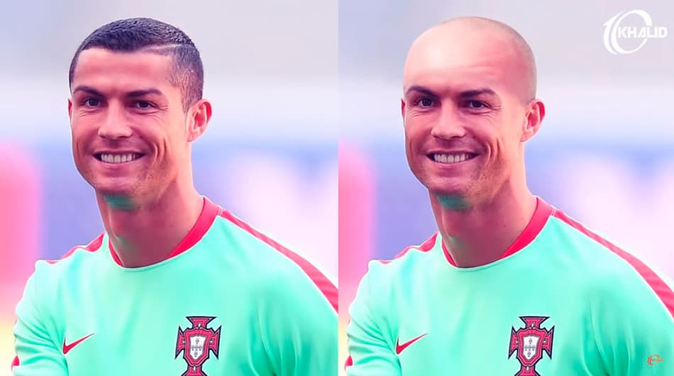 Máquina zero! Veja como ficariam os jogadores com a cabeça raspada